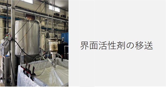 界面活性剤の移送